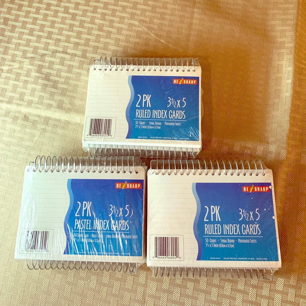 Bundle of Spiral Note Cards